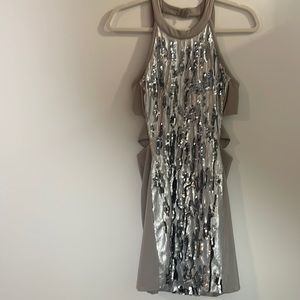 Medium silver sequin dress